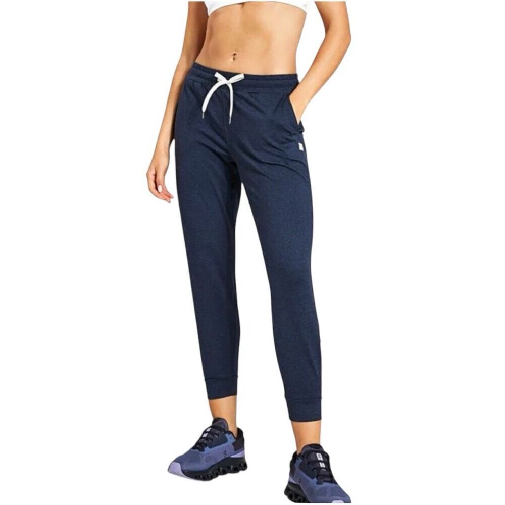 Vuori Performance Jogger Midnight Heather Women’s Size Large Dream Knit Fabric - Picture 7 of 7